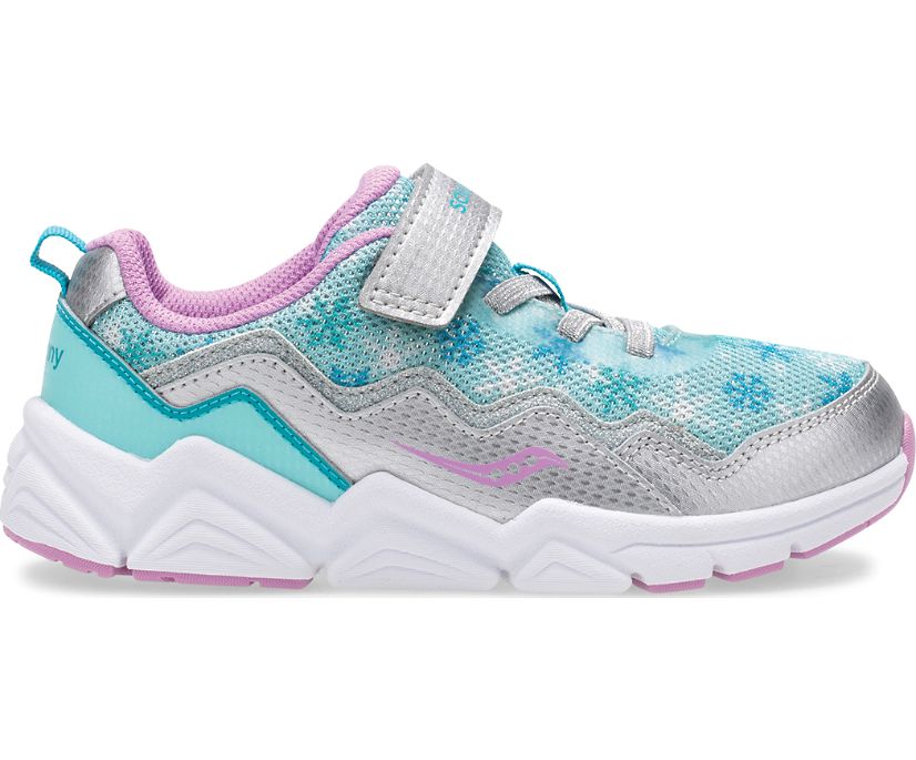 Kids' Saucony Flash A/C 2.0 Sneakers Turquoise / Silver | Singapore 865UZGT